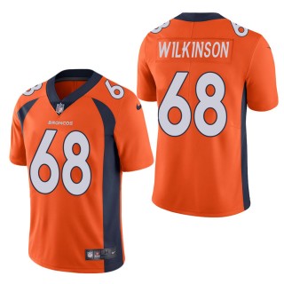 Men's Denver Broncos Elijah Wilkinson Orange Vapor Untouchable Limited Jersey