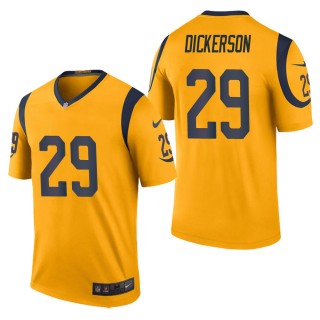 Men's Los Angeles Rams Eric Dickerson Gold Color Rush Legend Jersey