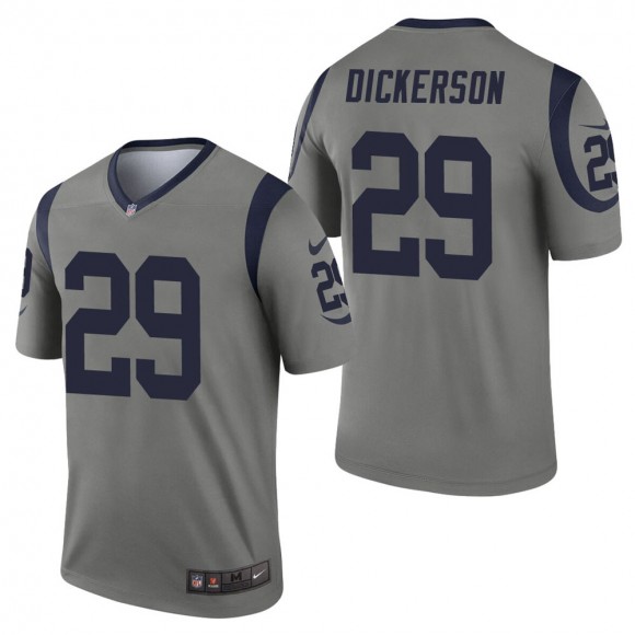 Men's Los Angeles Rams Eric Dickerson Gray Inverted Legend Jersey