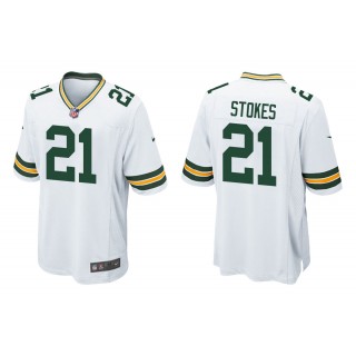 Men's Green Bay Packers Eric Stokes White Game Jersey