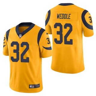 Men's Los Angeles Rams Eric Weddle Gold Color Rush Limited Jersey
