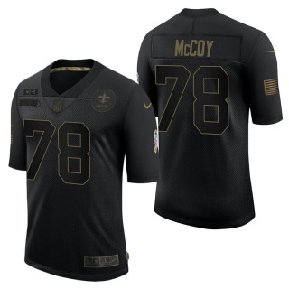 Men's New Orleans Saints Erik McCoy Black Salute to Service Jersey