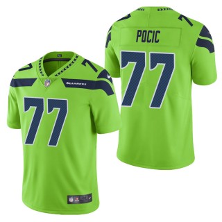 Men's Seattle Seahawks Ethan Pocic Green Color Rush Limited Jersey