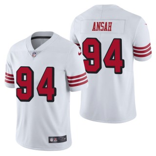 Men's San Francisco 49ers Ezekiel Ansah White Color Rush Limited Jersey