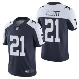 Men's Dallas Cowboys Ezekiel Elliott Navy Alternate Vapor Limited Jersey