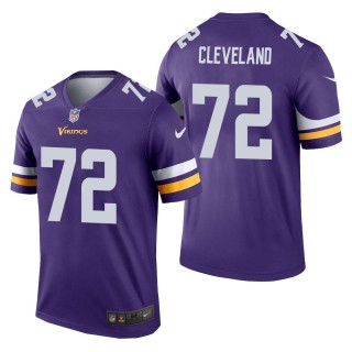 Men's Minnesota Vikings Ezra Cleveland Purple Legend Jersey