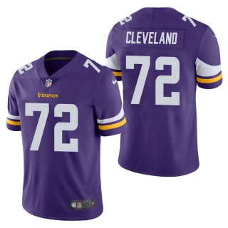 Men's Minnesota Vikings Ezra Cleveland Purple Vapor Untouchable Limited Jersey