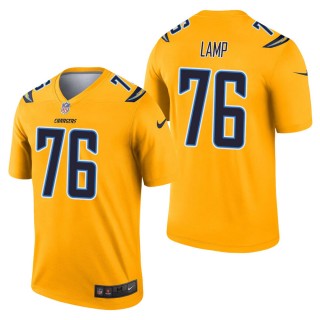 Men's Los Angeles Chargers Forrest Lamp Gold Inverted Legend Jersey
