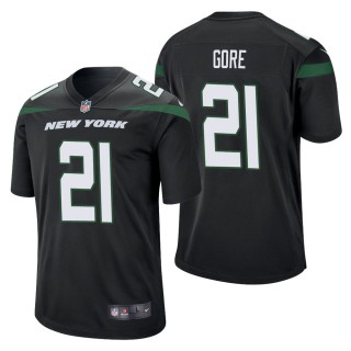 Men's New York Jets Frank Gore Black Game Jersey