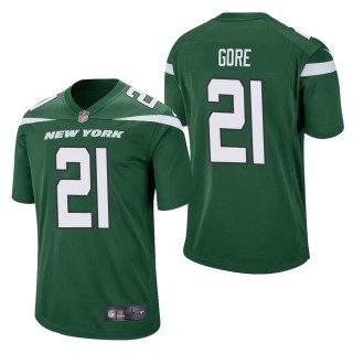 Men's New York Jets Frank Gore Green Game Jersey