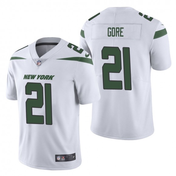 Men's New York Jets Frank Gore White Vapor Untouchable Limited Jersey