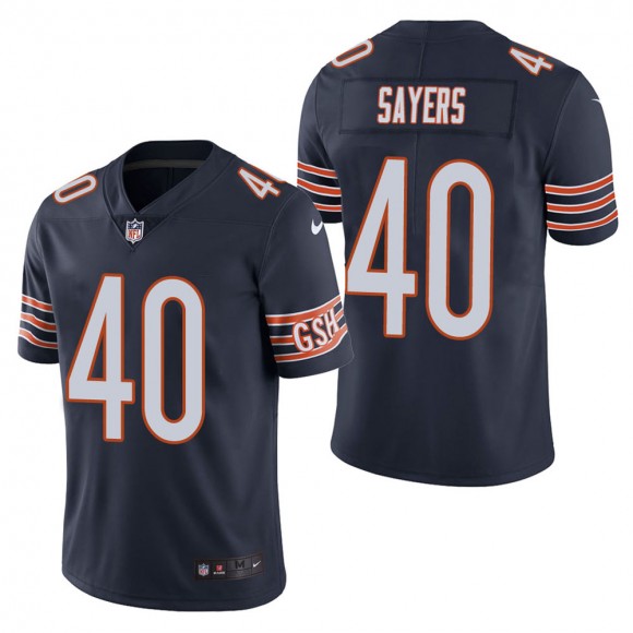 Men's Chicago Bears Gale Sayers Navy Vapor Untouchable Limited Jersey