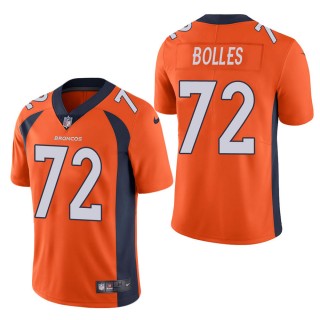 Men's Denver Broncos Garett Bolles Orange Vapor Untouchable Limited Jersey