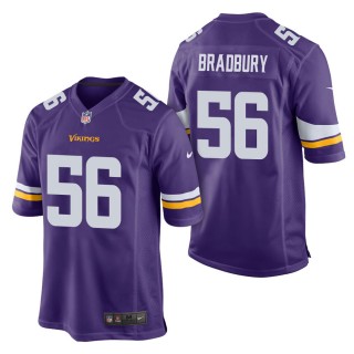 Men's Minnesota Vikings Garrett Bradbury Purple Game Jersey
