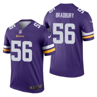 Men's Minnesota Vikings Garrett Bradbury Purple Legend Jersey