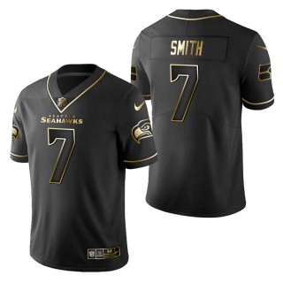 Men's Seattle Seahawks Geno Smith Black Golden Edition Jersey