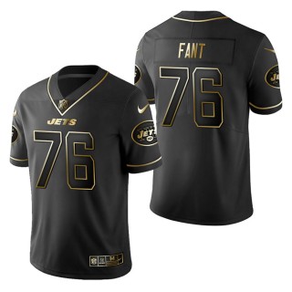 Men's New York Jets George Fant Black Golden Edition Jersey