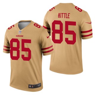 Men's San Francisco 49ers George Kittle Gold Inverted Legend Jersey