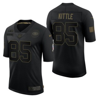 Men's San Francisco 49ers George Kittle Black Salute to Service Jersey