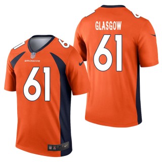 Men's Denver Broncos Graham Glasgow Orange Legend Jersey