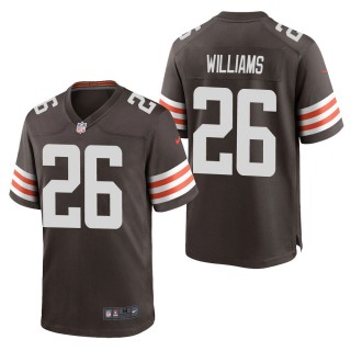 Men's Cleveland Browns Greedy Williams Brown Game Jersey