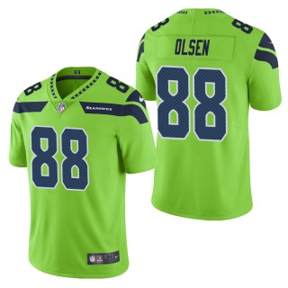 Men's Seattle Seahawks Greg Olsen Green Color Rush Limited Jersey
