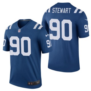 Men's Indianapolis Colts Grover Stewart Royal Color Rush Legend Jersey