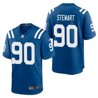 Men's Indianapolis Colts Grover Stewart Royal Game Jersey