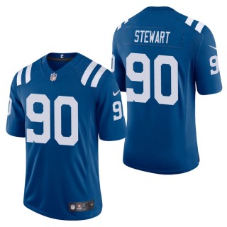 Men's Indianapolis Colts Grover Stewart Royal Vapor Limited Jersey