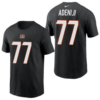 Men's Cincinnati Bengals Hakeem Adeniji Black 2021 Name & Number T-Shirt