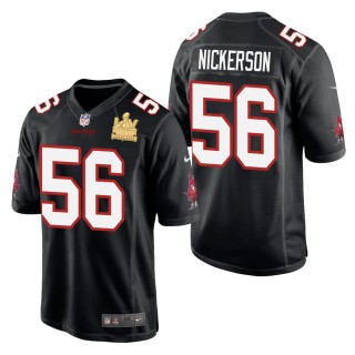 Men's Tampa Bay Buccaneers Hardy Nickerson Black Super Bowl LV Champions Jersey