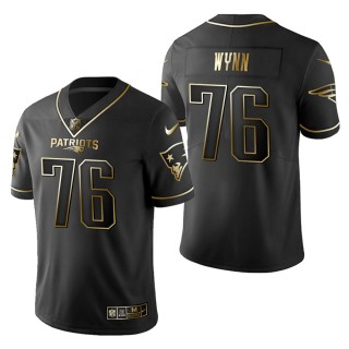 Men's New England Patriots Isaiah Wynn Black Golden Edition Jersey