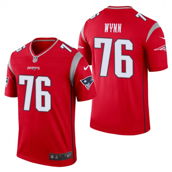 Men's New England Patriots Isaiah Wynn Red Inverted Legend Jersey
