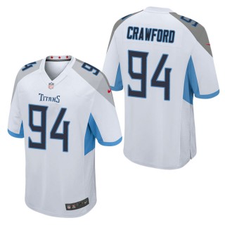 Men's Tennessee Titans Jack Crawford White Game Jersey