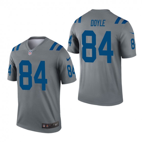 Men's Indianapolis Colts Jack Doyle Gray Inverted Legend Jersey