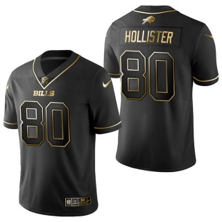 Men's Buffalo Bills Jacob Hollister Black Golden Edition Jersey