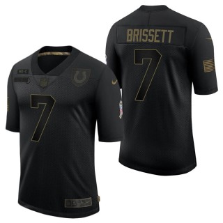 Men's Indianapolis Colts Jacoby Brissett Black Salute to Service Jersey
