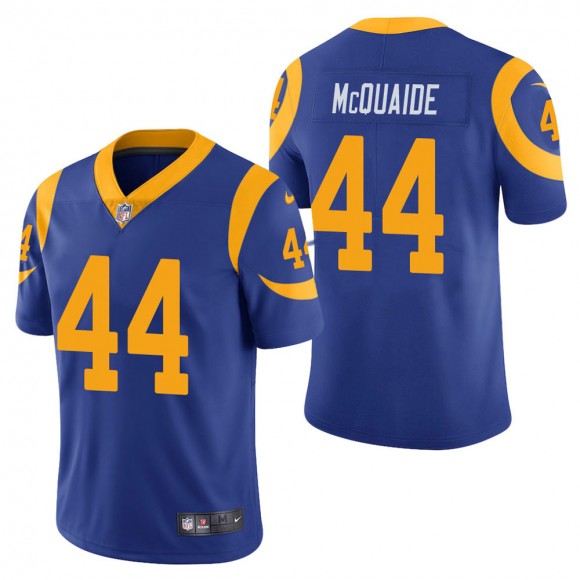 Men's Los Angeles Rams Jake McQuaide Royal Vapor Untouchable Limited Jersey