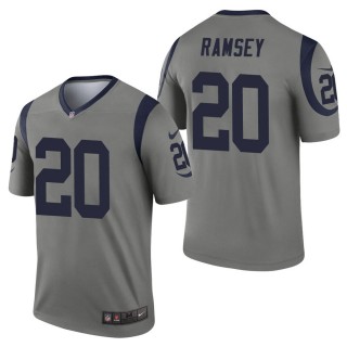 Men's Los Angeles Rams Jalen Ramsey Gray Inverted Legend Jersey