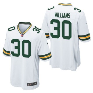 Men's Green Bay Packers Jamaal Williams White Game Jersey