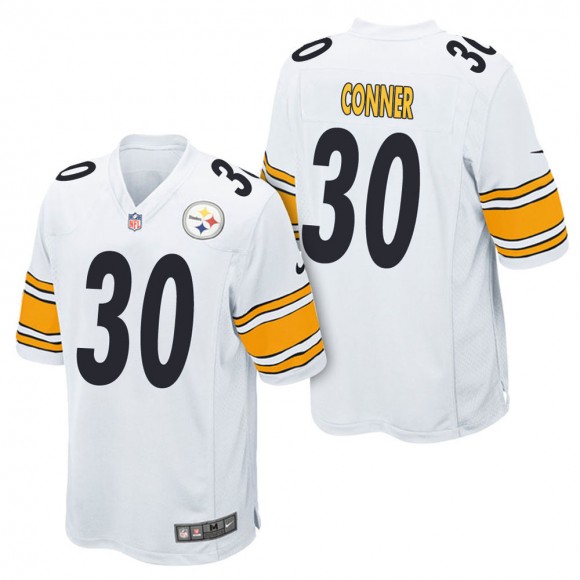 Men's Pittsburgh Steelers James Conner White Game Jersey