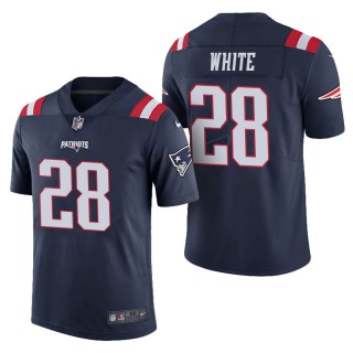 Men's New England Patriots James White Navy Color Rush Limited Jersey