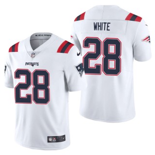 Men's New England Patriots James White White Vapor Limited Jersey