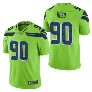 Men's Seattle Seahawks Jarran Reed Green Color Rush Limited Jersey