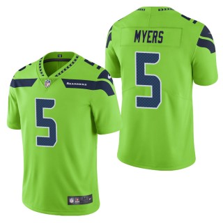 Men's Seattle Seahawks Jason Myers Green Color Rush Limited Jersey