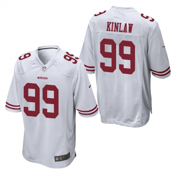 Men's San Francisco 49ers Javon Kinlaw White Game Jersey