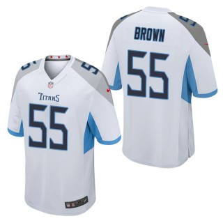 Men's Tennessee Titans Jayon Brown White Game Jersey