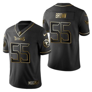Men's Tennessee Titans Jayon Brown Black Golden Edition Jersey