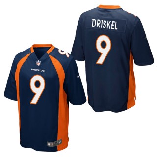 Men's Denver Broncos Jeff Driskel Navy Game Jersey