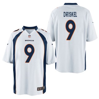 Men's Denver Broncos Jeff Driskel White Game Jersey